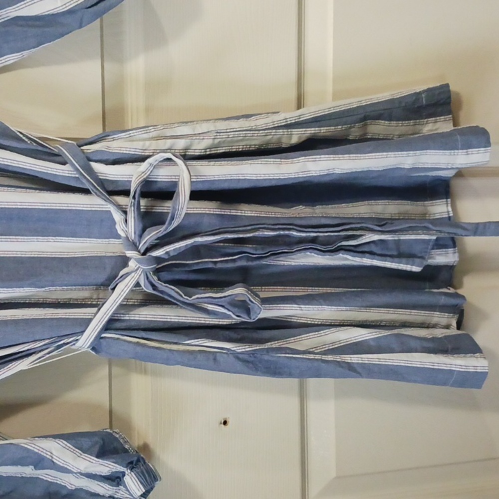 GAP cotton striped mini dress - Med - blue and white - Picture 4 of 8